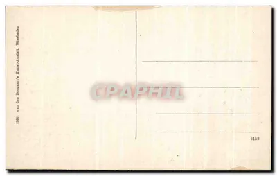 Wiesbaden, Kurhaus-Gartenseite — Cure-salle-vue de jardin — Cure-house garden-site — Verso