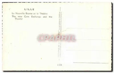 Lille — Nowa Bursa i Teatr — Wydawca Estel, nr 1104 — Rewers