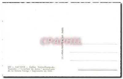 Saumur — Kościół Najświętszej Maryi Panny z Nantilly — Drzewo Jessy — Tkanina z 1529 r. — Rewers