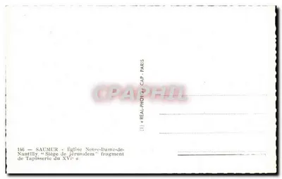 Oblężenie Jerozolimy — fragment tapiserii z XVI wieku — Katedra Najświętszej Panny Maryi w Nantilly, Saumur — Rewers