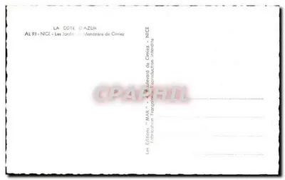 Cimiez - Klasztor Cimiez — Ogród — Wydawnictwo MAR — Rewers