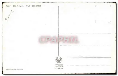 Ginebra — Vista general — Ediciones Jaeger — Reverso