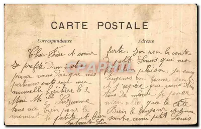 Amicitie — carte décorée de colombes et fleurs — éditeur imprimeur non visible — Verso