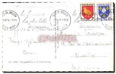 Cap Ferrat — Ogólny widok i Cap Ferrat — Réal-Photo, Cie des Arts Photographiques — Rewers