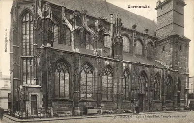 Rouen - Igreja de São Elói, Templo Protestante — Normandia — Bronnolypte C. V. n° 457