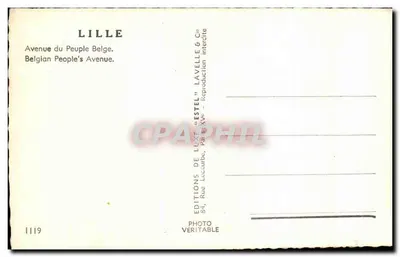 Avenue du Peuple Belge — Lille — Editor Estel, n° 1119 — Reverso