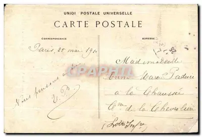Montmartre — A Basílica do Sagrado Coração e a Savoyarde — G. C. A. Paris, n° 684 — Verso