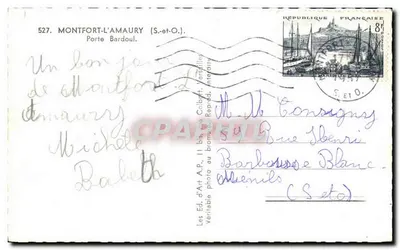 Montfort-l'Amaury — Puerta Bardoul — Ed. de Arte A.P., n°527 — Reverso