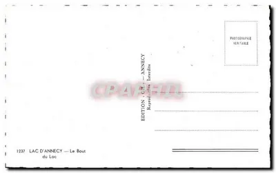 Jezioro Annecy — Le Bout — Wydawnictwo CIL Annecy nr 1237 — Rewers