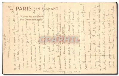 Notre-Dame w Paryżu — L'Ancre des Bouquinistes — Wydawnictwo Art YVO 7 — Rewers