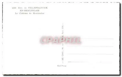 Zamek Montmelas — Okolice Villefranche-en-Beaujolais — Réal-Photo — Rewers