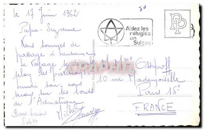 Lausanne, Léman e Dent d'Oche vistos de Montberon — n°2212 — Verso