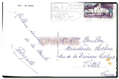 La Baule — Parque dos Palmeiros — F. Chrapeau, editor, Nantes — Verso