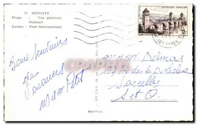 Hendaye — vista geral — Réal-Photo, n°73 — Verso