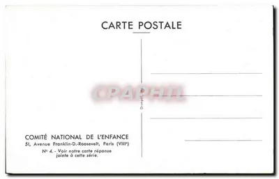 Dois lêmures — fotografia — COMITÉ NATIONAL DE L'ENFANCE, Paris — Verso