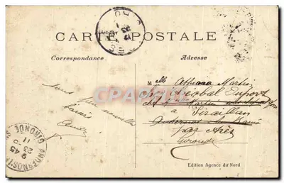Enghien-les-Bains — Le Château d'Enghien vu du Lac — Édition Agence du Nord — Verso
