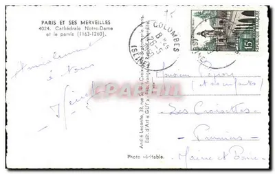 Nossa Senhora de Paris — Catedral e pátio (1163-1260) — André Laconte, Guy — Verso