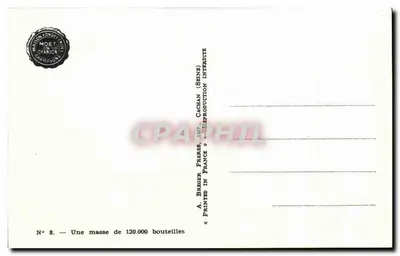 Cave de Cachan — Massa de 120.000 garrafas — Breger Frères, Impr. Cachan — Verso
