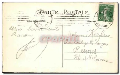 NANTES — No Jardim das Plantas — O Primeiro Espelho — Editor F. Chapeau, n° 342 — Verso