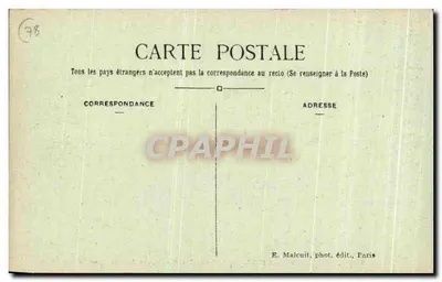 CERNAY-la-VILLE — A Caverna dos Brigandans — E. Malcuit, fot. edit., Paris — Verso