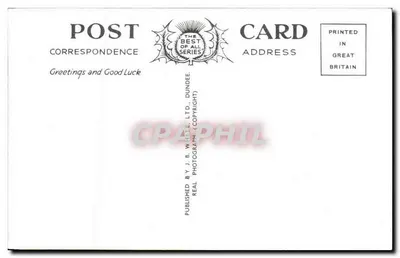 Loch Lomond — Uma Visão do Lindo Loch Lomond — J.B. White, Ltd., Dundee — Verso