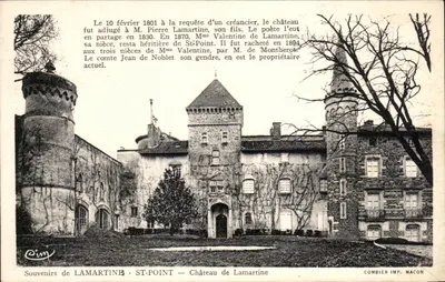 Castelo de Lamartine — Lembranças de Lamartine — Combier Imp. Macon