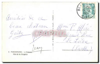 Zamek Guîzé — PIERREFONDS — C.A.P. (47) — Rewers