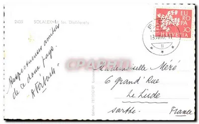 Alpine landscapes — Afferbach — Edition Besrochet, Lausanne — Back
