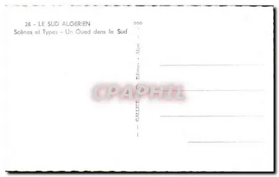 Um Oued no Sul — Argélia — GALLICE Editores, Argel — Verso