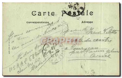 Paris — A Conciergerie — Editor não identificado, número de série não visível — Verso