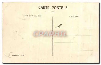 Lourdes - Virgen Coronada y Castillo — Edición F. Viron, n°12 — Reverso