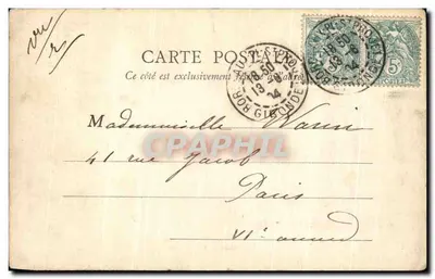 Lourdes — Uitzicht op het meer — B. J. C. Tours — Achterkant
