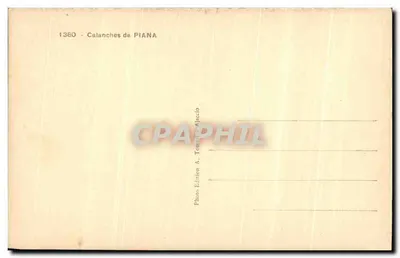 Calanches de PIANA — vista panorâmica — Foto A. Tomacchio Ajaccio, n° 1380 — Verso