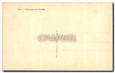 Calanches de PIANA — vista panorámica — Foto A. Tonnel Ajaccio, n° 1371 — Reverso