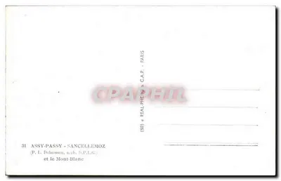 Assy-Passy - Sancellemoz e o Mont-Blanc — (P. L. Dubuisson, arq. D.P.I.G.) — Verso