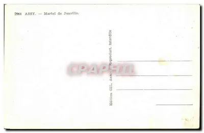 Hotel de montanha — Assy — Edição Martel de Janville, n° 2964 — Verso