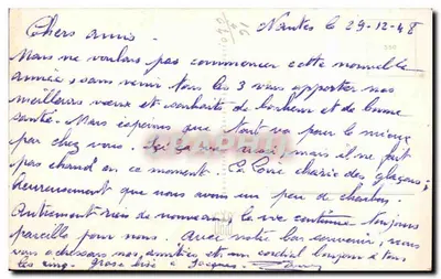 Zimowy krajobraz z młykiem wiatrowym — różyczki i jagody — tekst 'Dobry Rok' — wydawca nieznany, numer seryjny nieczytelny — Rewers