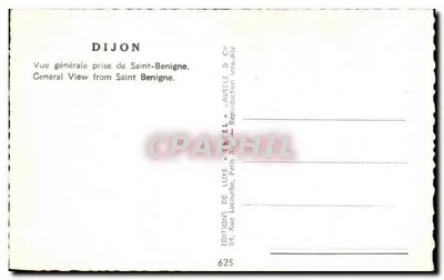 Dijon — Ogólny widok z Saint-Benigne — Estel — Rewers