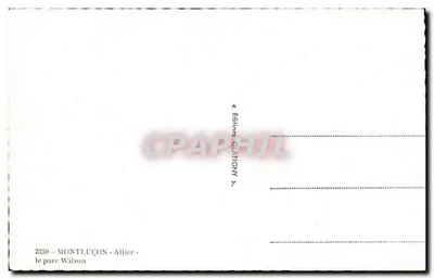 Ogród Wilson — Montluçon, Allier — Wydawnictwo Clatigny — Rewers