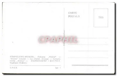 Cimpulung-Muscel — Cabana « Voina » — Wydawca Meridian, n° 7325 — Rewers