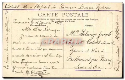 Cambo-les-Bains — A Vire e o Alto Cambo — editor desconhecido, n° 24 — Verso