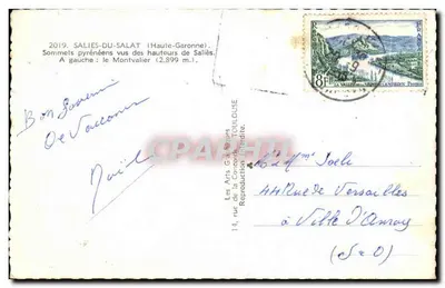 Cúspides dos Pirineus vistos das alturas de Saliès — reprodução — Les Arts Grands Toulouse — Verso