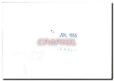 Paisagem rural — campos e árvores — Itália, julho 1955 — Verso