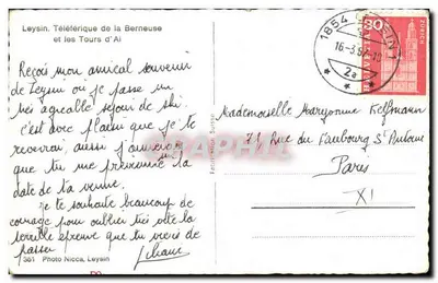 Leyssin. Téléphérique de la Berneuse et les Tours d'Al — Rewers