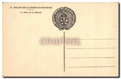 Pałac Orderu Honoru — Salony Rotondy — Wydawca: Chaque & Cie, Epernay — Rewers