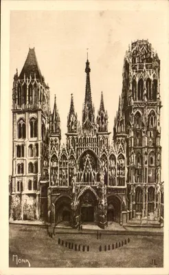 Rouen — Fachada da Catedral — Os Pequenos Quadros da Normandia, NR.146