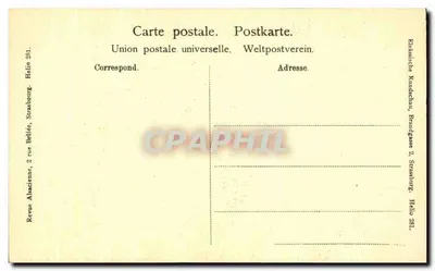 Drzwi Pałacu Królewskiego — Strasbourg — wydawca Helio, nr 231 — Rewers