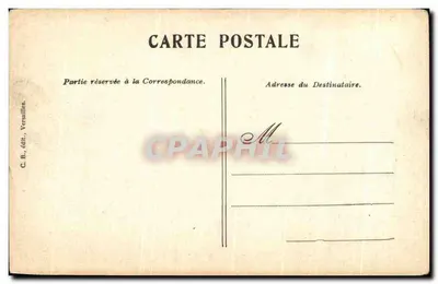 Versailles — Le bassin de Neptune, grandes eaux — G. B., édit. Versailles — Verso