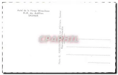 Ołtarz NMP Miraculanej — NMP Ardilliers — Saumur — Rewers