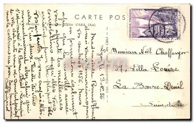 Bazylika Uncinière (Kościół ARS) — Ain — Wyd. Villand-Vernay, n° 34 — Rewers